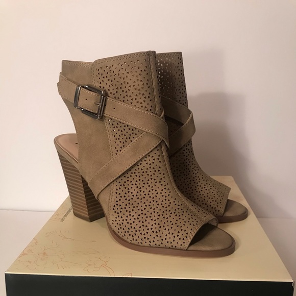 Restricted Shoes - Restricted Peep-Toe Boots NWT
